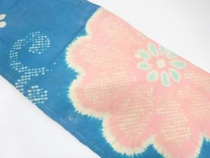 アンティーク　絞り　花模様名古屋帯